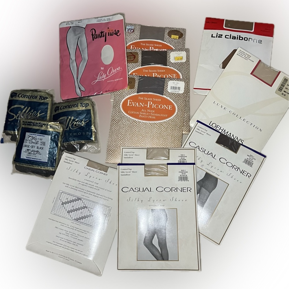 🆕NWT Lot of 13 Hose Nylons Tights Pantyhose | Multiple Colors & Manufacturers